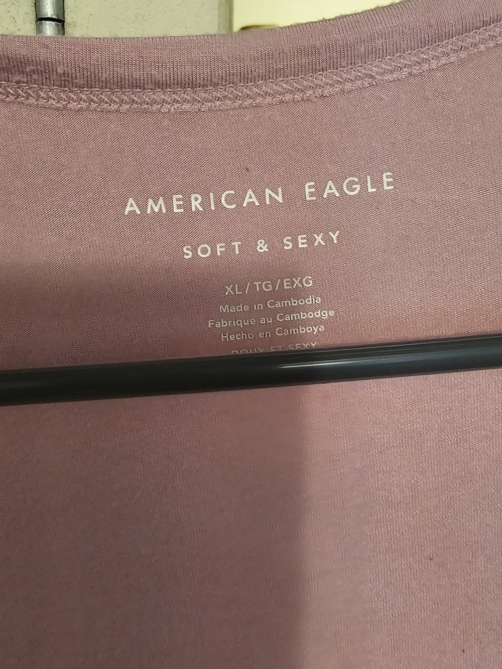 American Eagle Outfitters Soft & Sexy Tee — Mauve Pink